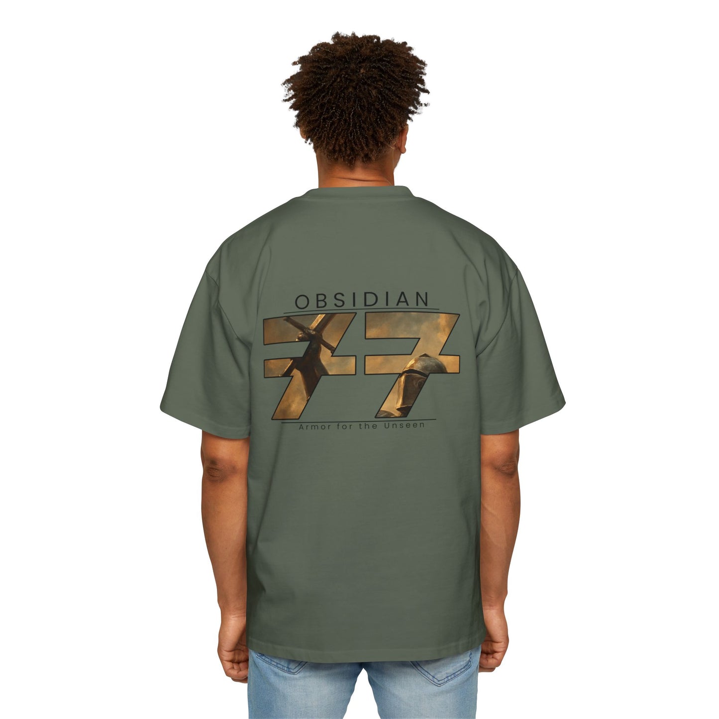Obsidian 77 Men's Heavy Oversized Tee
