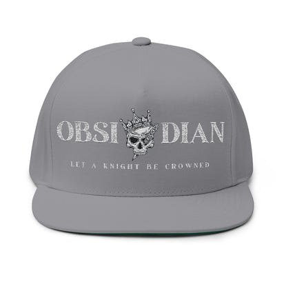 Obsidian Crowned Knight Flat Bill Cap