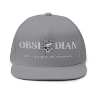 Obsidian Crowned Knight Flat Bill Cap