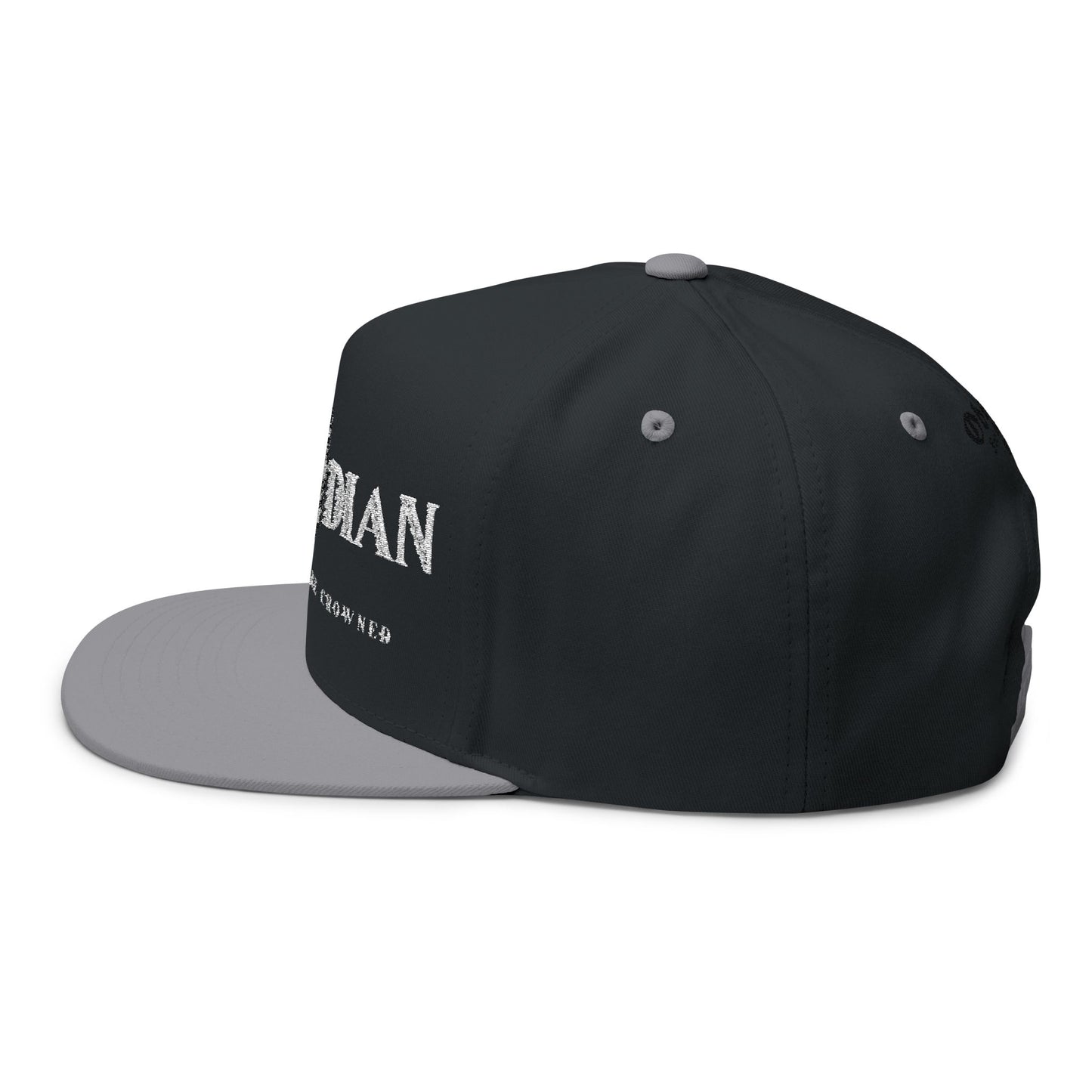 Obsidian Crowned Knight Flat Bill Cap