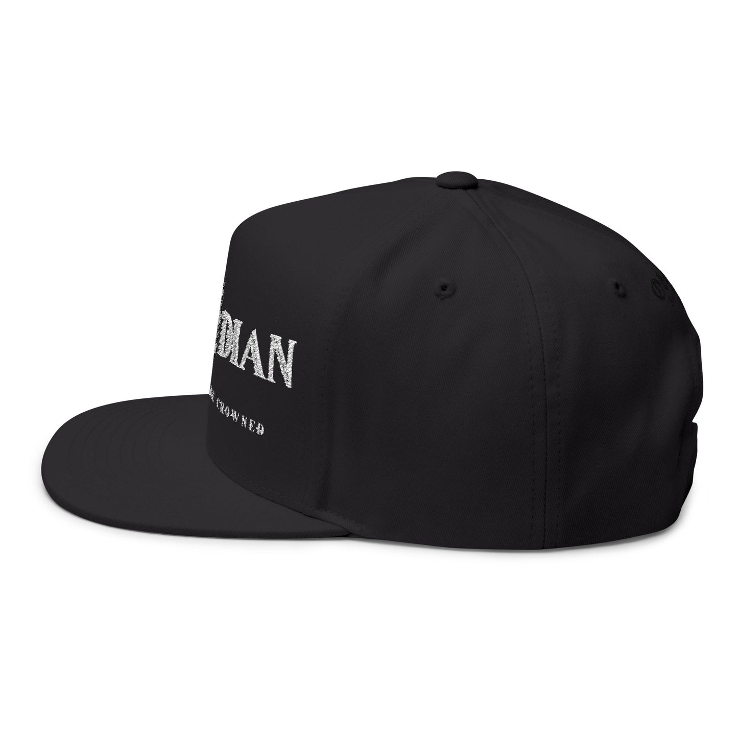 Obsidian Crowned Knight Flat Bill Cap