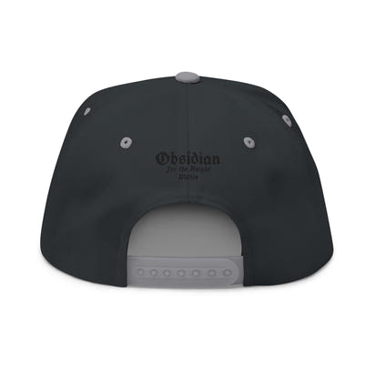 Obsidian Crowned Knight Flat Bill Cap