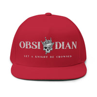 Obsidian Crowned Knight Flat Bill Cap