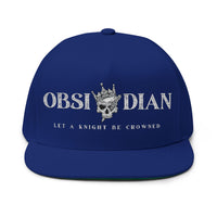 Obsidian Crowned Knight Flat Bill Cap