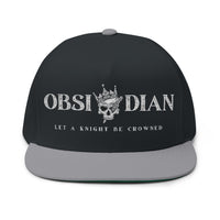 Obsidian Crowned Knight Flat Bill Cap