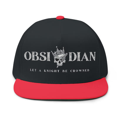 Obsidian Crowned Knight Flat Bill Cap