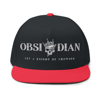 Obsidian Crowned Knight Flat Bill Cap