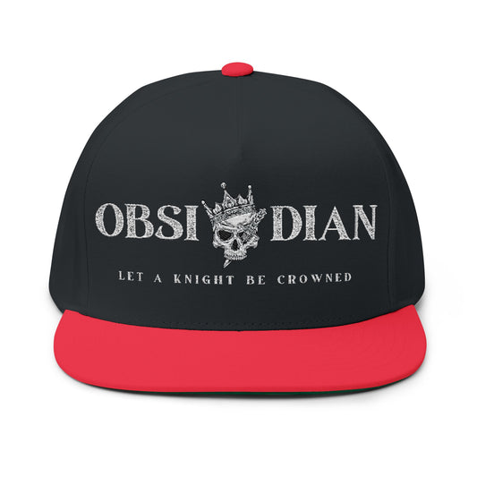 Obsidian Crowned Knight Flat Bill Cap