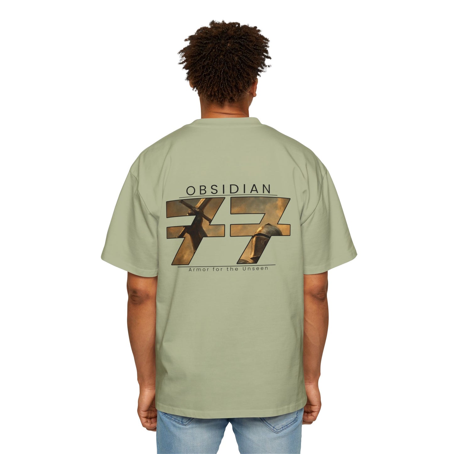 Obsidian 77 Men's Heavy Oversized Tee