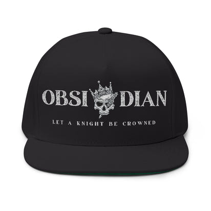 Obsidian Crowned Knight Flat Bill Cap
